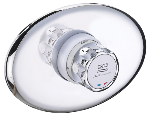 Sirrus Opac TS1503 Concealed Shower Valve - Metal Hand wheel